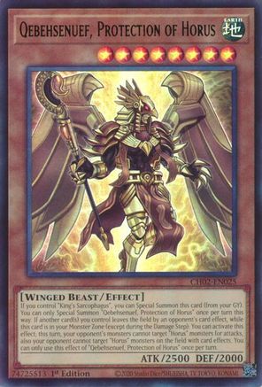 Image of Qebehsenuef, Protection of Horus [CH02-EN025] Ultra Rare