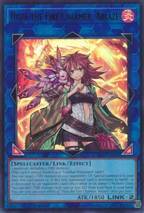 Image of Hiita the Fire Charmer, Ablaze [CH02-EN043] Ultra Rare