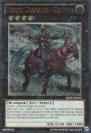 Image of Heroic Champion - Gandiva (UTR) [ABYR-EN042] Ultimate Rare