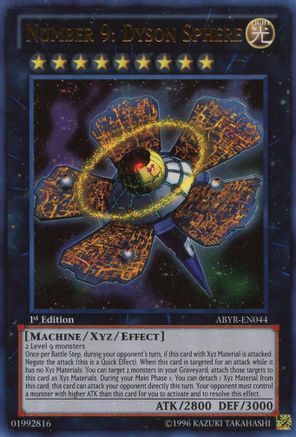 Image of Number 9: Dyson Sphere [ABYR-EN044] Ultra Rare