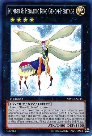 Image of Number 8: Heraldic King Genom-Heritage [ABYR-EN045] Super Rare