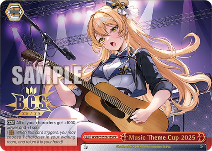 Image of Music Theme Cup 2025 (Foil) [Bushiroad Event Cards]