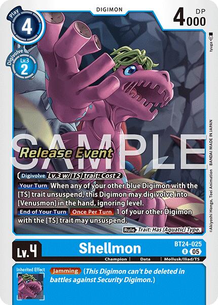 Image of Shellmon [BT24-025] [Time Stranger Release Events Cards]