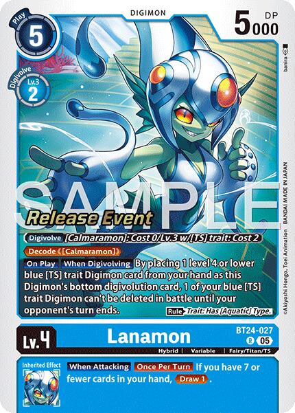 Image of Lanamon [BT24-027] [Time Stranger Release Events Cards]