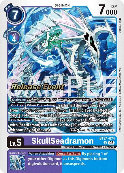 Image of SkullSeadramon [BT24-074] [Time Stranger Release Events Cards]