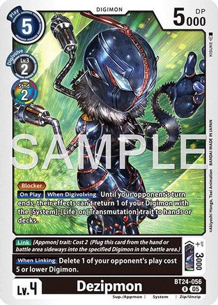 Image of Dezipmon [BT24-056] [Time Stranger Release Events Cards]