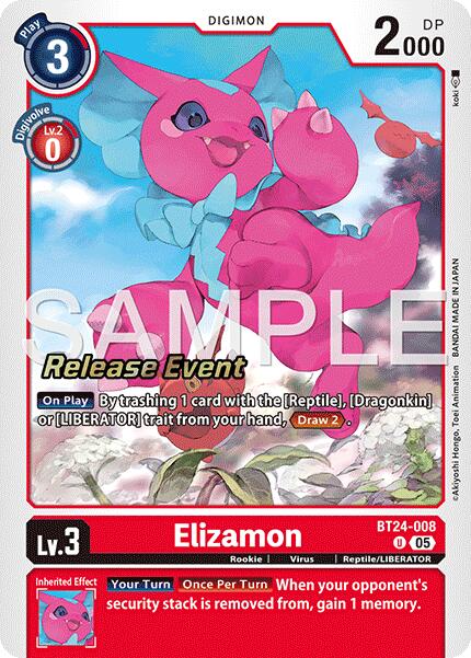Image of Elizamon [BT24-008] [Time Stranger Release Events Cards]