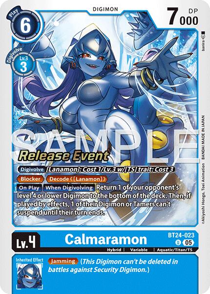 Image of Calmaramon [BT24-023] [Time Stranger Release Events Cards]