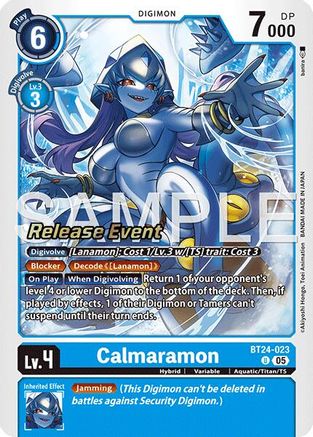 Image of Calmaramon [BT24-023] [Time Stranger Release Events Cards]