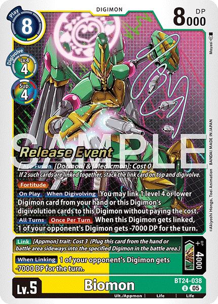 Image of Biomon [BT24-038] [Time Stranger Release Events Cards]