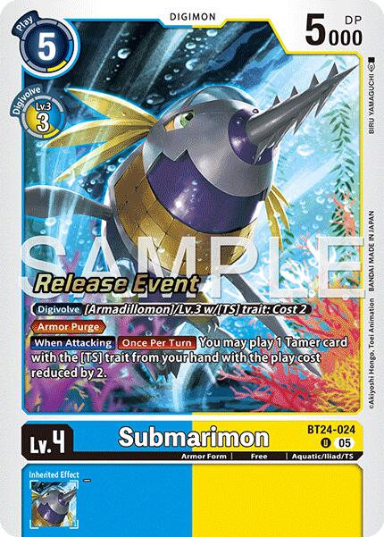 Image of Submarimon [BT24-024] [Time Stranger Release Events Cards]