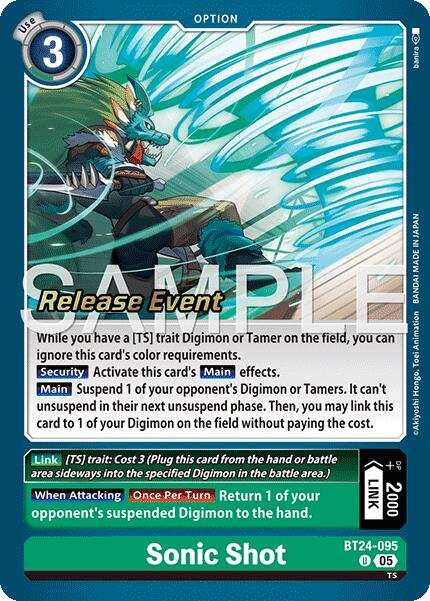 Image of Sonic Shot [BT24-095] [Time Stranger Release Events Cards]