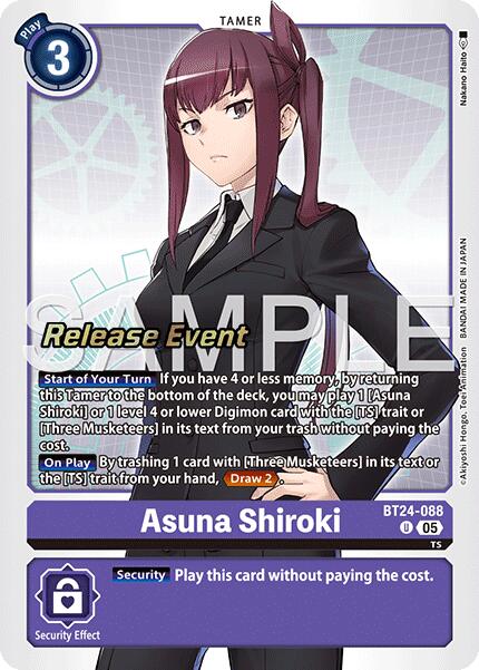Image of Asuna Shiroki [BT24-088] [Time Stranger Release Events Cards]