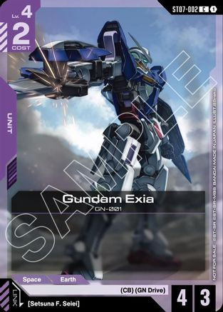 Image of Gundam Exia (ST07 Release Event) (ST07-002) - Gundam Promotional Cards Holofoil