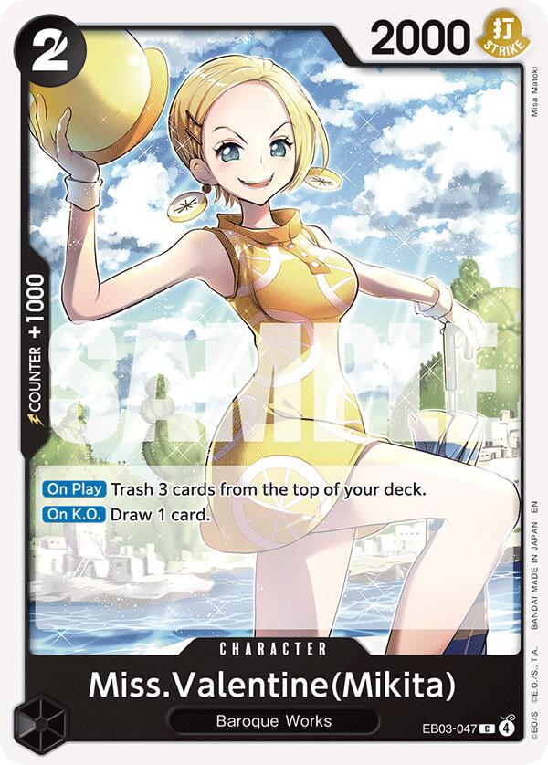 Image of Miss.Valentine(Mikita) [Extra Booster: One Piece Heroines Edition]