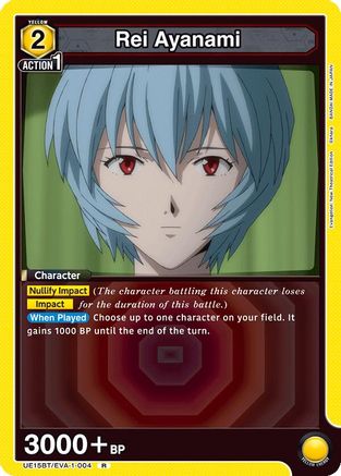 Image of Rei Ayanami (004) (UE15BT/EVA-1-004) - UE15BT Evangelion New Theatrical Edition Foil