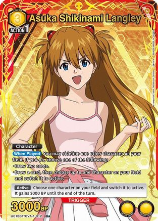 Image of Asuka Shikinami Langley (012) (R*) (UE15BT/EVA-1-012) - UE15BT Evangelion New Theatrical Edition Foil
