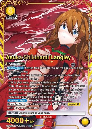 Image of Asuka Shikinami Langley (013) (SR**) (UE15BT/EVA-1-013) - UE15BT Evangelion New Theatrical Edition Foil