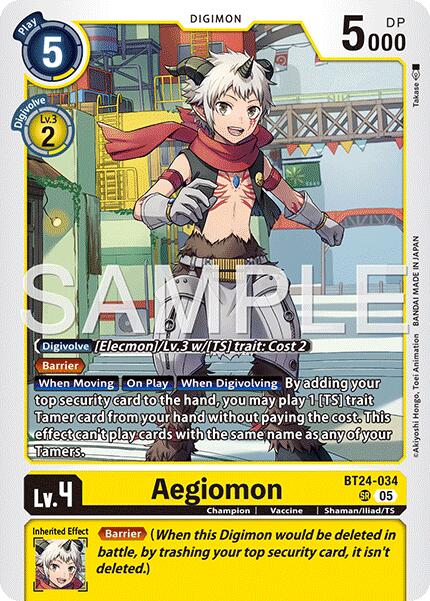 Image of Aegiomon [BT24-034] [Time Stranger]