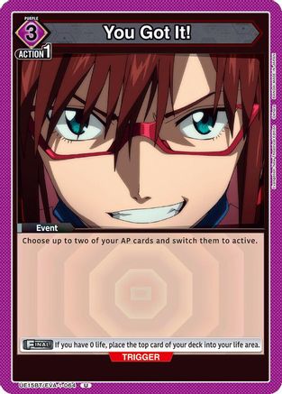 Image of You Got It! (UE15BT/EVA-1-064) - UE15BT Evangelion New Theatrical Edition