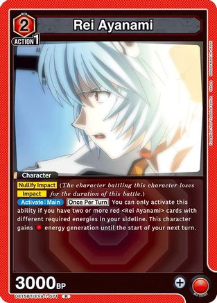 Image of Rei Ayanami (071) (UE15BT/EVA-1-071) - UE15BT Evangelion New Theatrical Edition Foil