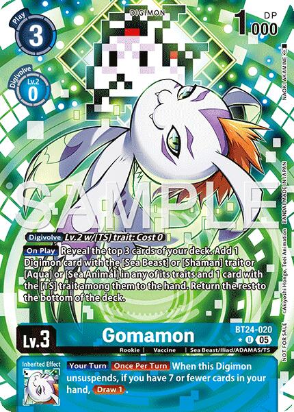 Image of Gomamon [BT24-020] (Box Topper) [Time Stranger]