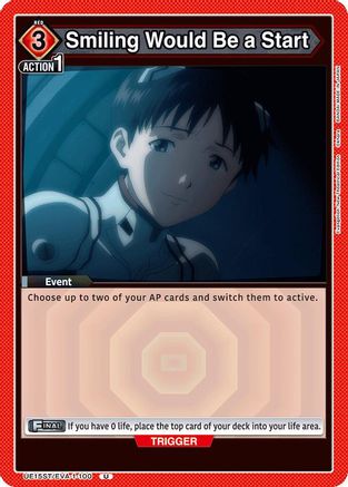 Image of Smiling Would Be a Start (UE15ST/EVA-1-100) - UE15ST Evangelion New Theatrical Edition Starter Deck