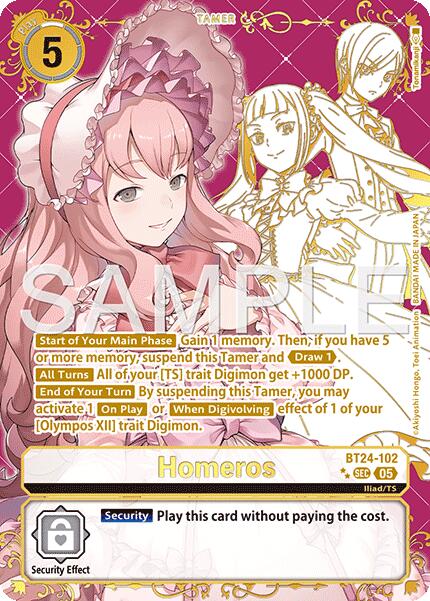 Image of Homeros [BT24-102] (Rare Pull) [Time Stranger]