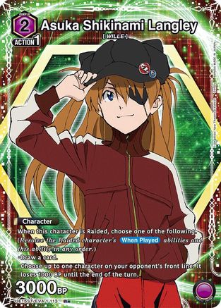 Image of Asuka Shikinami Langley (113) (R*) (UE15ST/EVA-1-113) - UE15ST Evangelion New Theatrical Edition Starter Deck Foil