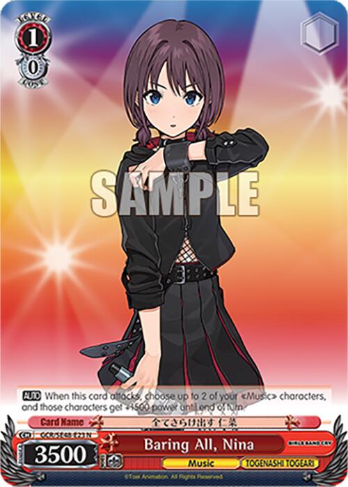 Image of Baring All, Nina (GCR/SE48-E23 N) [Girls Band Cry Premium Booster]