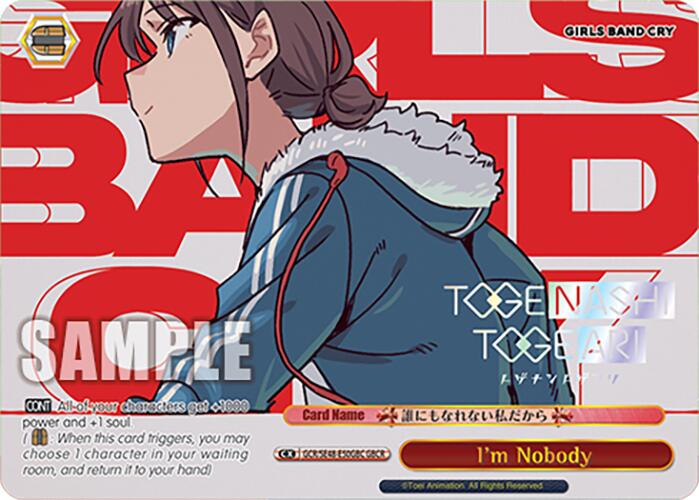 Image of I'm Nobody (GCR/SE48-E50GBC GBCR) [Girls Band Cry Premium Booster]