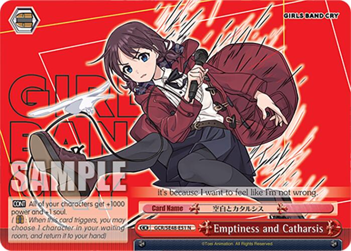 Image of Emptiness and Catharsis (GCR/SE48-E51 N) [Girls Band Cry Premium Booster]