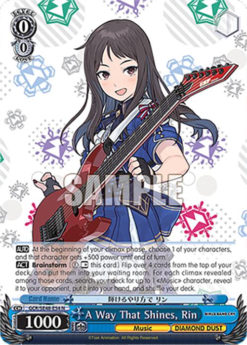 Image of A Way That Shines, Rin (GCR/SE48-E54 N) [Girls Band Cry Premium Booster]