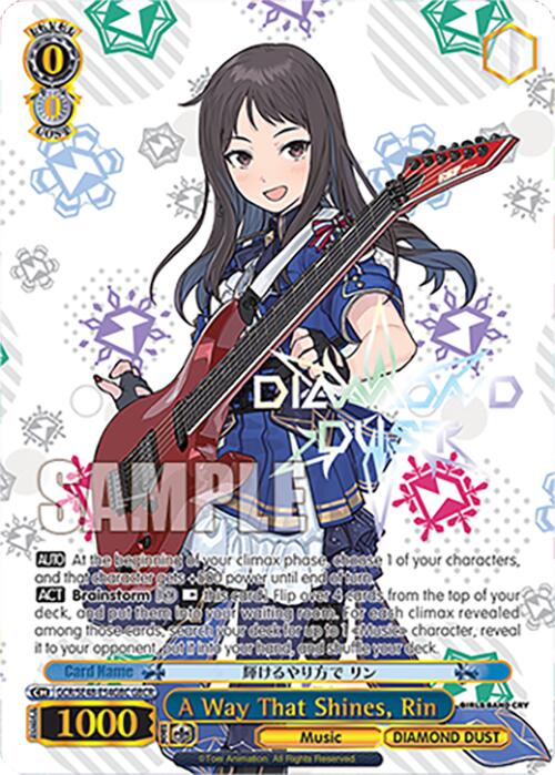 Image of A Way That Shines, Rin (GCR/SE48-E54GBC GBCR) [Girls Band Cry Premium Booster]