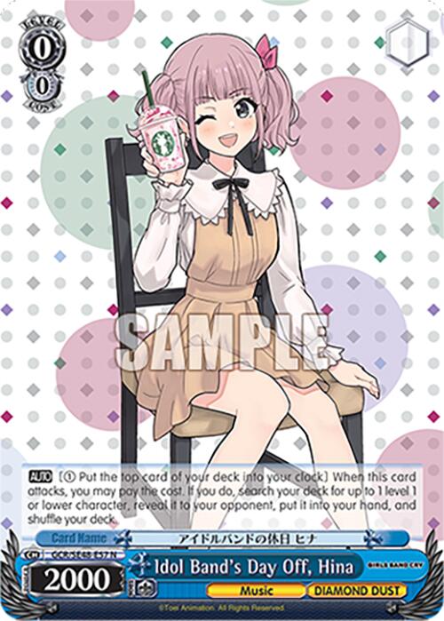 Image of Idol Band's Day Off, Hina (GCR/SE48-E57 N) [Girls Band Cry Premium Booster]