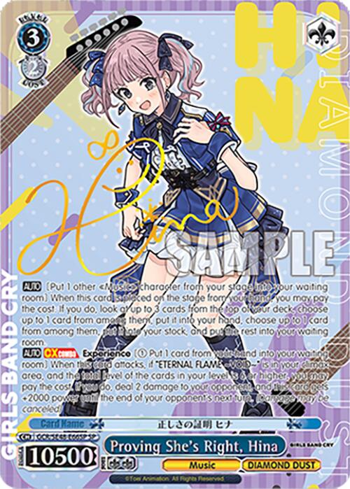 Image of Proving She's Right, Hina (GCR/SE48-E66SP SP) [Girls Band Cry Premium Booster]