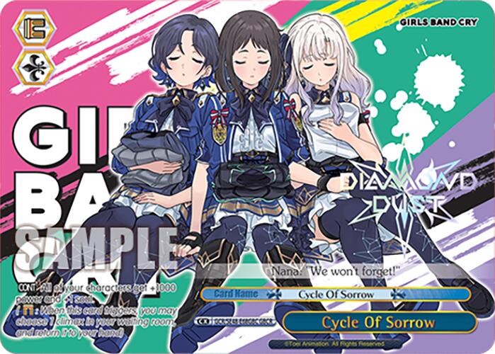 Image of Cycle Of Sorrow (GCR/SE48-E68GBC GBCR) [Girls Band Cry Premium Booster]