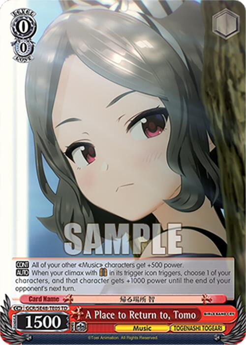 Image of A Place to Return to, Tomo (GCR/SE48-TE05 TD) [Girls Band Cry Premium Booster]