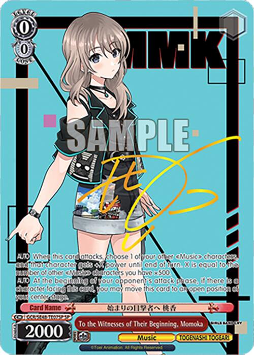 Image of To the Witnesses of Their Beginning, Momoka (GCR/SE48-TE07SP SP) [Girls Band Cry Premium Booster]