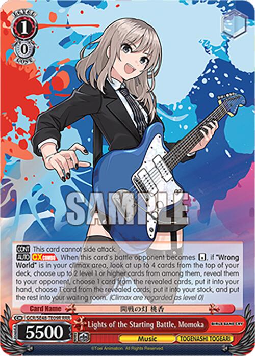 Image of Lights of the Starting Battle, Momoka (GCR/SE48-TE09R RRR) [Girls Band Cry Premium Booster]