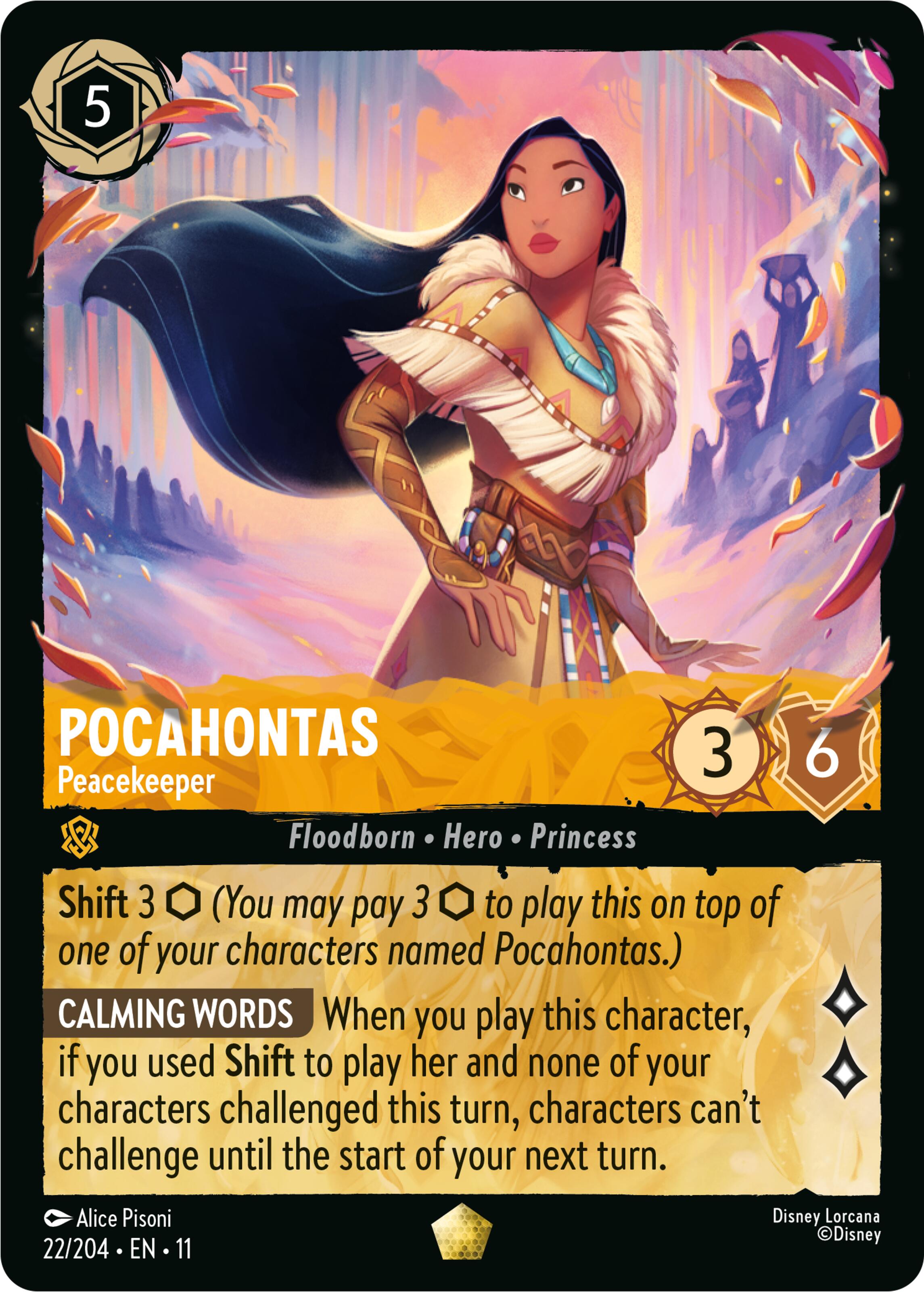 Image of Pocahontas - Peacekeeper (22/204) [Winterspell]