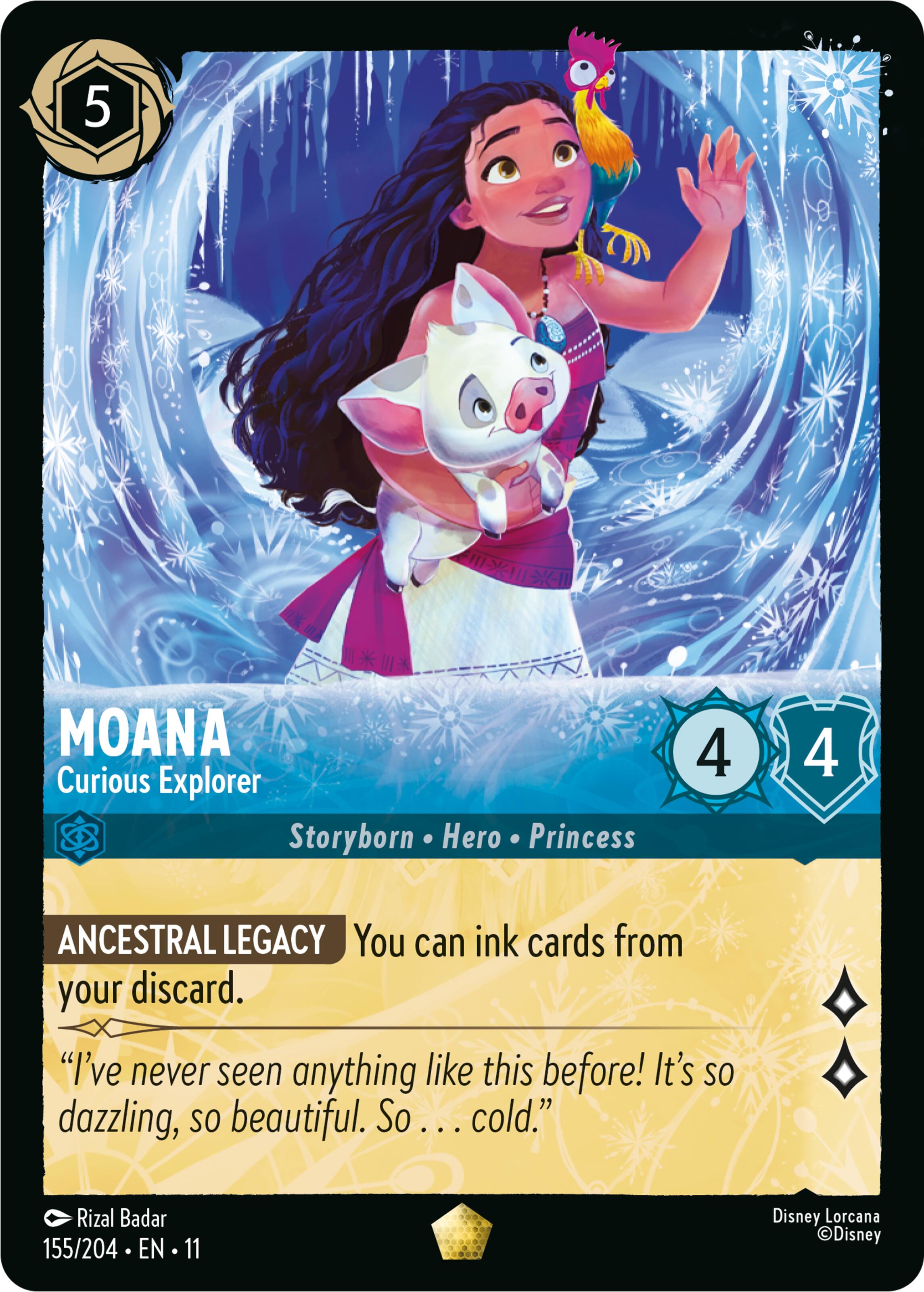 Image of Moana - Curious Explorer (155/204) [Winterspell]