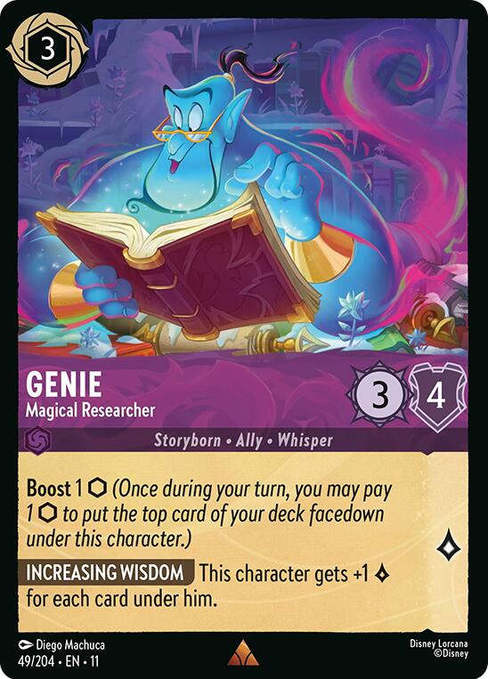 Image of Genie - Magical Researcher (49/204) [Winterspell]