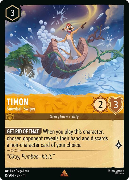 Image of Timon - Snowball Swiper (16/204) [Winterspell]