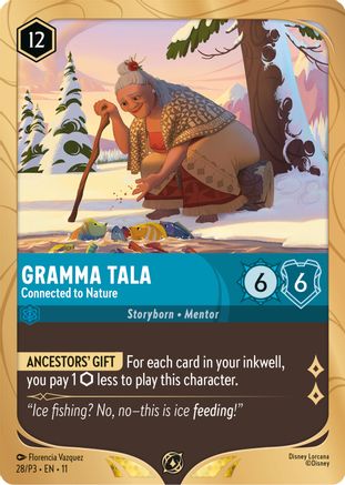 Image of Gramma Tala - Connected to Nature (28) - Disney Lorcana Promo Cards Holofoil