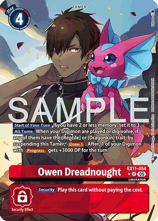 Image of Owen Dreadnought [EX11-054] (Alternate Art) [Dawn of Liberator]