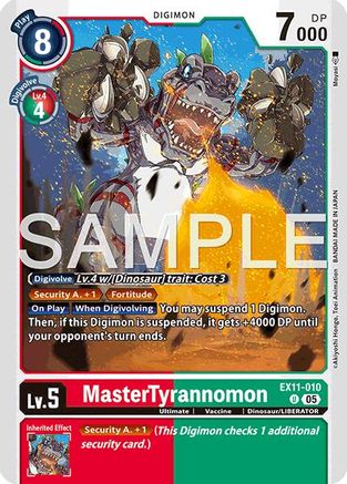 Image of MasterTyrannomon [EX11-010] [Dawn of Liberator]