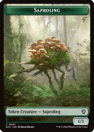 Image of Saproling // Poison Counter Double-Sided Token [Lorwyn Eclipsed Tokens]