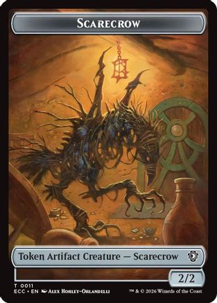 Image of Scarecrow // Treasure Double-Sided Token [Lorwyn Eclipsed Tokens]