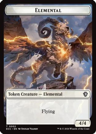 Image of Elemental (0002) // Elemental (0009) Double-Sided Token [Lorwyn Eclipsed Tokens]